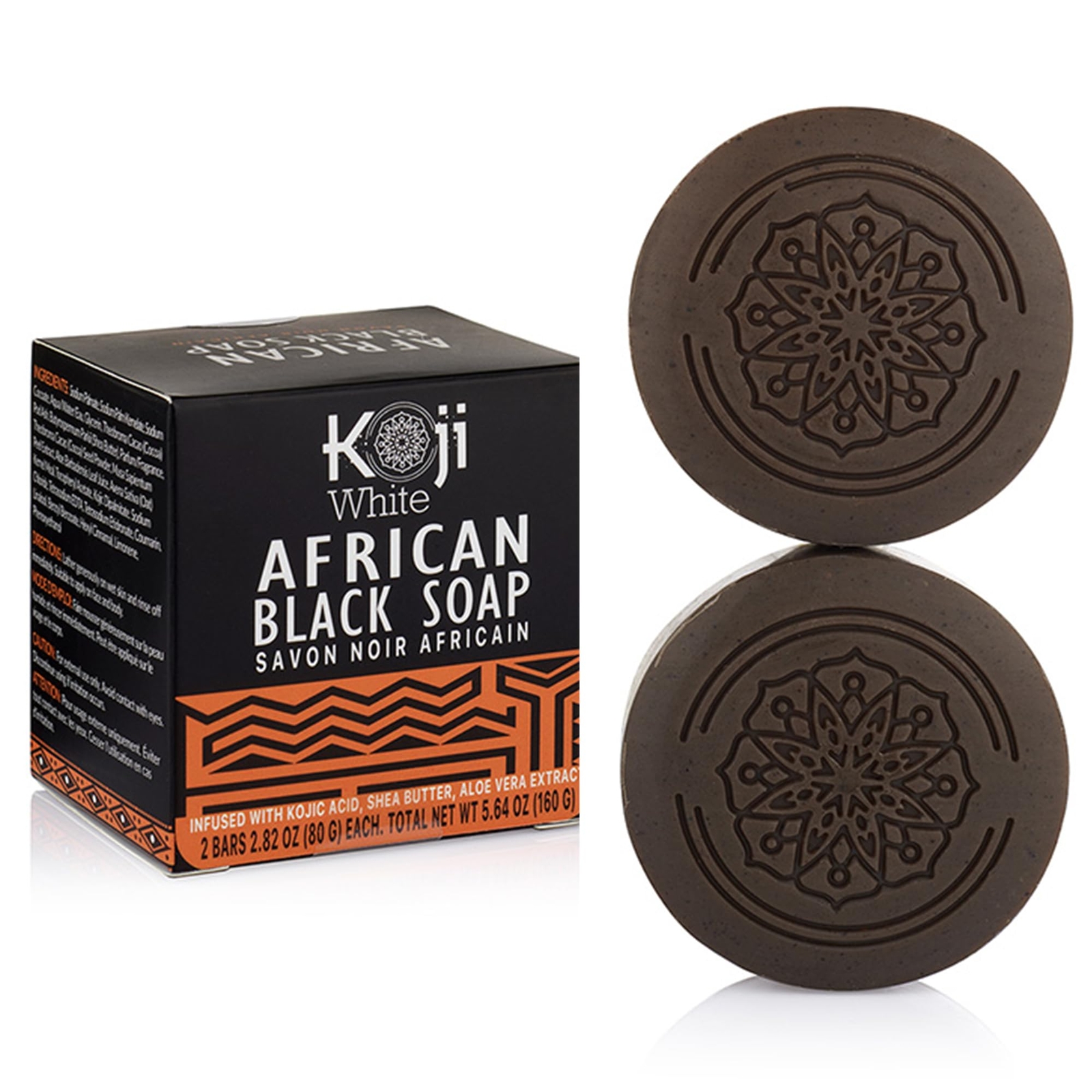 Moisturizing Black African Soap Bar for Dull, Uneven Skin Aloe Vera Shea(2 Bars)