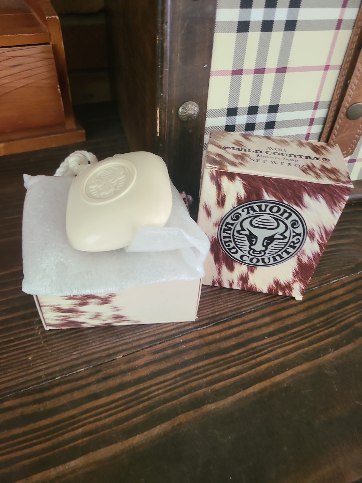 Lot of (2) Vintage Avon Wild Country Soap on A Rope Shower Soap 5 oz NIB