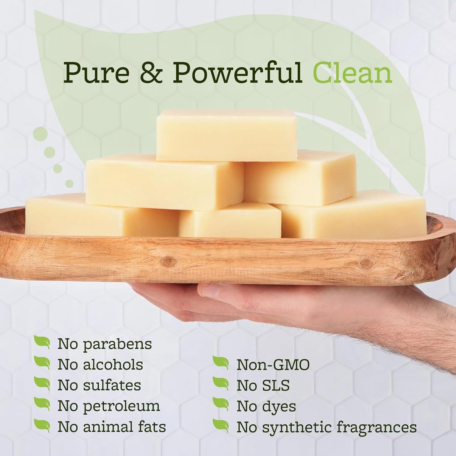 Tea Tree Oil Soap Bar 5-Pack – Peppermint & Eucalyptus Blend