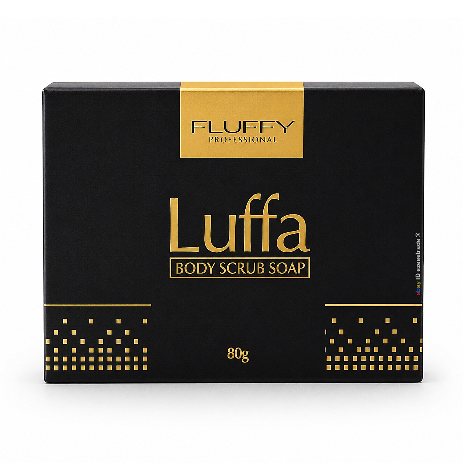 FLUFFY LUFFA Body Scrub Soap 80g Exfoliating Loofah Bath Shower Bar