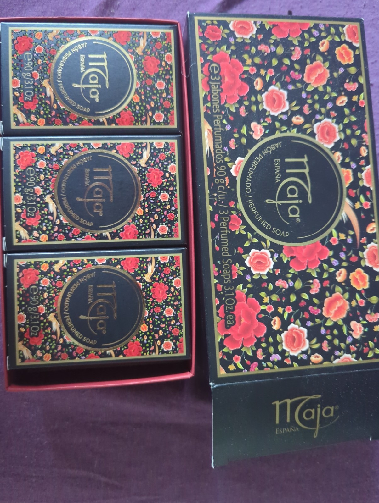 Maja España – 3 Perfumed Soap 90 g ea / 3.1 oz ea