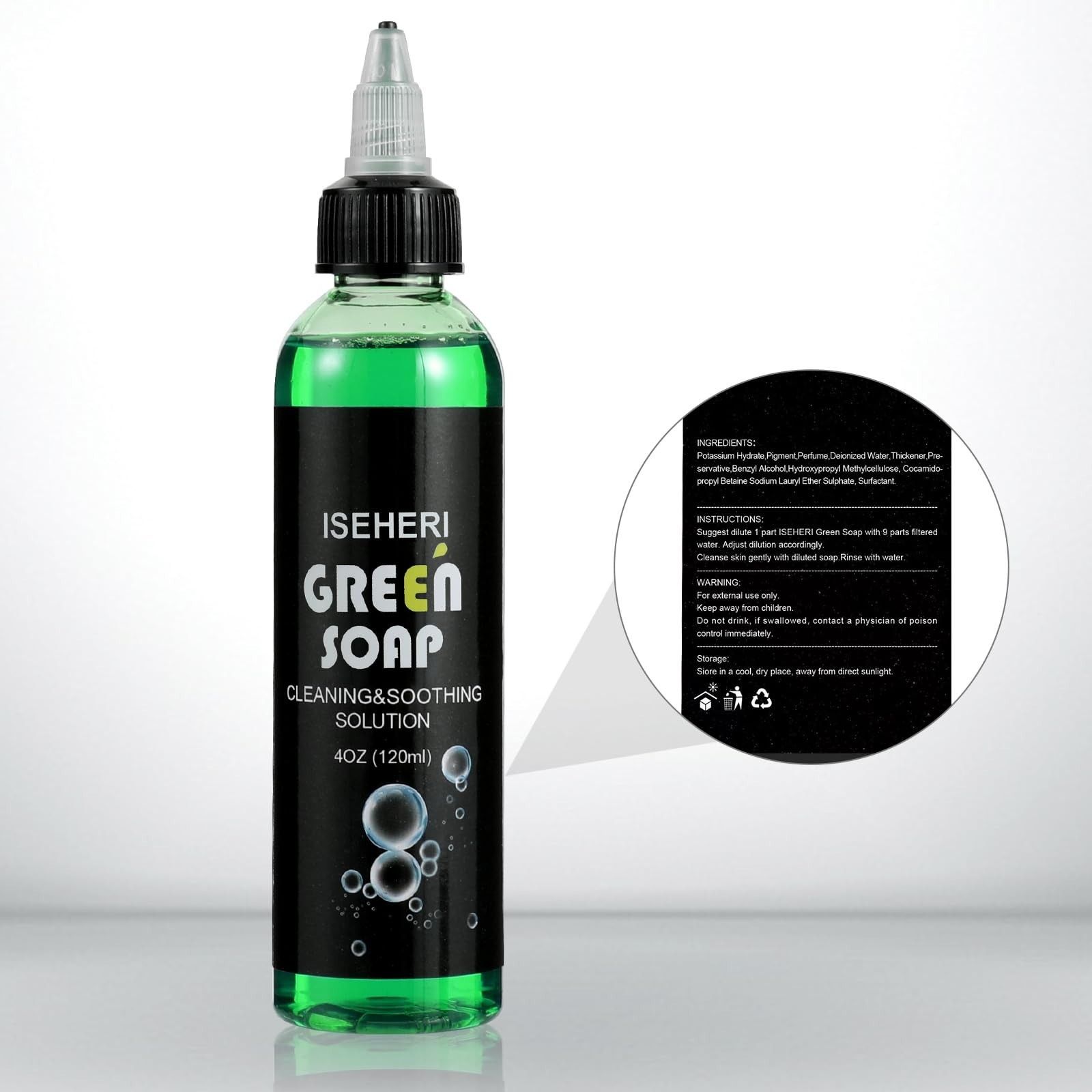 2PCS 4OZ Ultra Concentrated Green Soap with Foaming Bottle – Tattoo Supplies, Sk