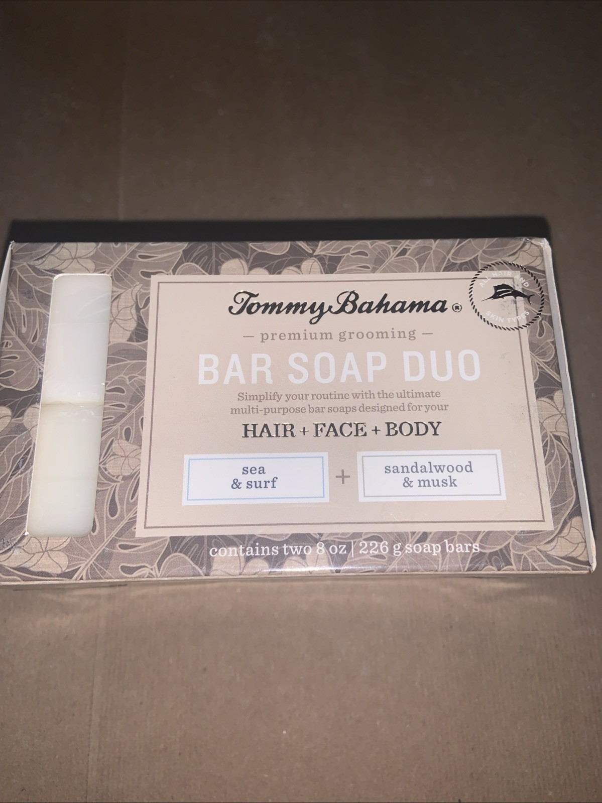 3x Os 2 Pack O Oz Tommy Bahama Bar Soap Die Hair Face Body Sea Surf Sandalwood