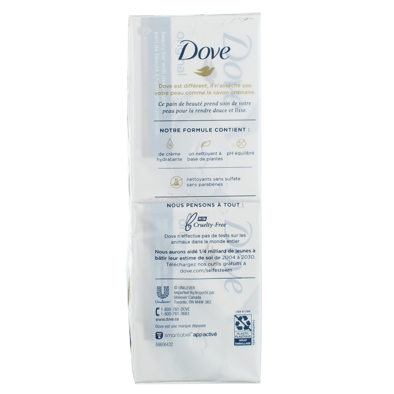 Dove Original Moisturizer Cream Bars, Original, 3.17 oz, 6 Ct