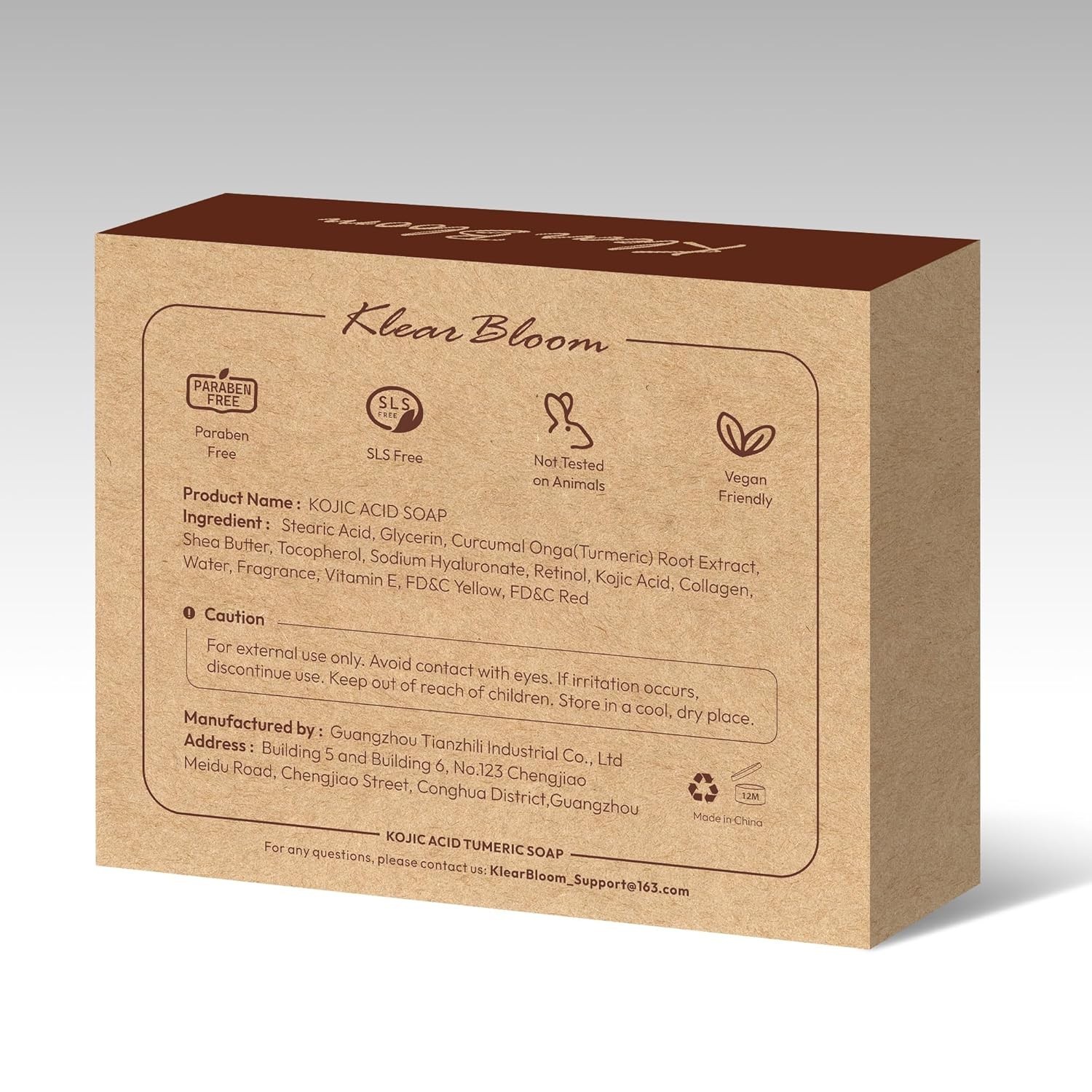 Kojic Acid Soap, Turmeric Soap Bar for Dark Spots Brightening & Moisturizing