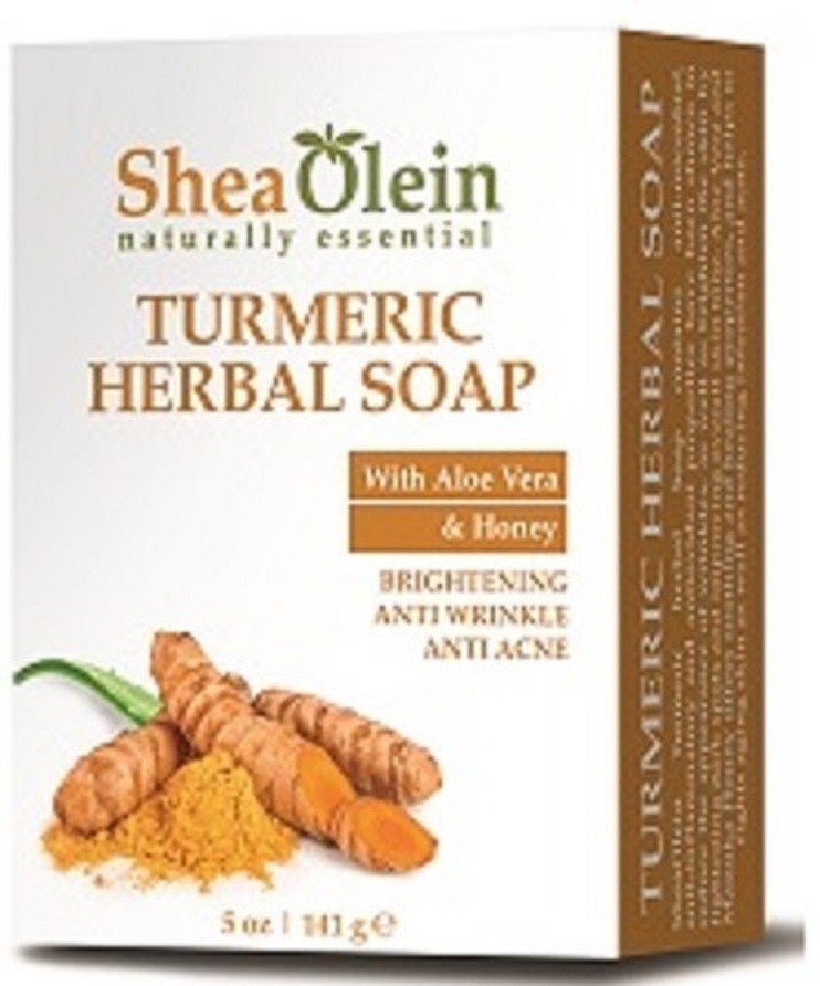 6 Pack Shea Olein -Turmeric Herbal – Soap 5 OZ