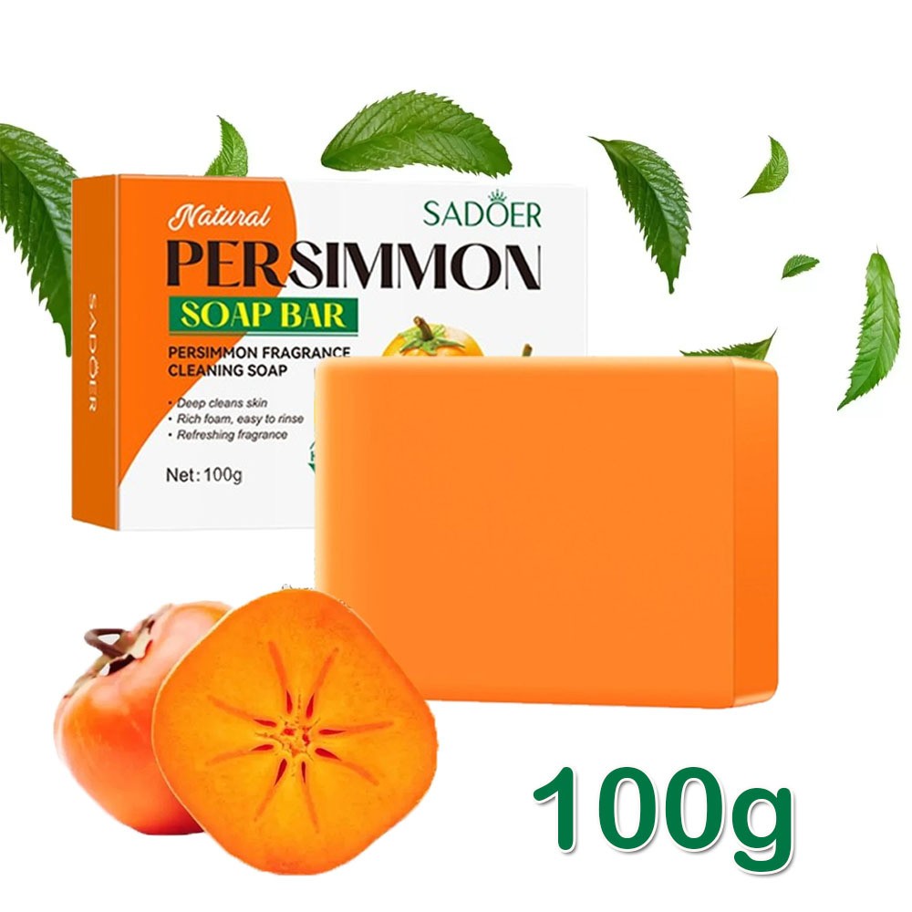 1-20PCS Persimmon Soap Bar for Body Odor Control Purifying Deodorizing Body Wash