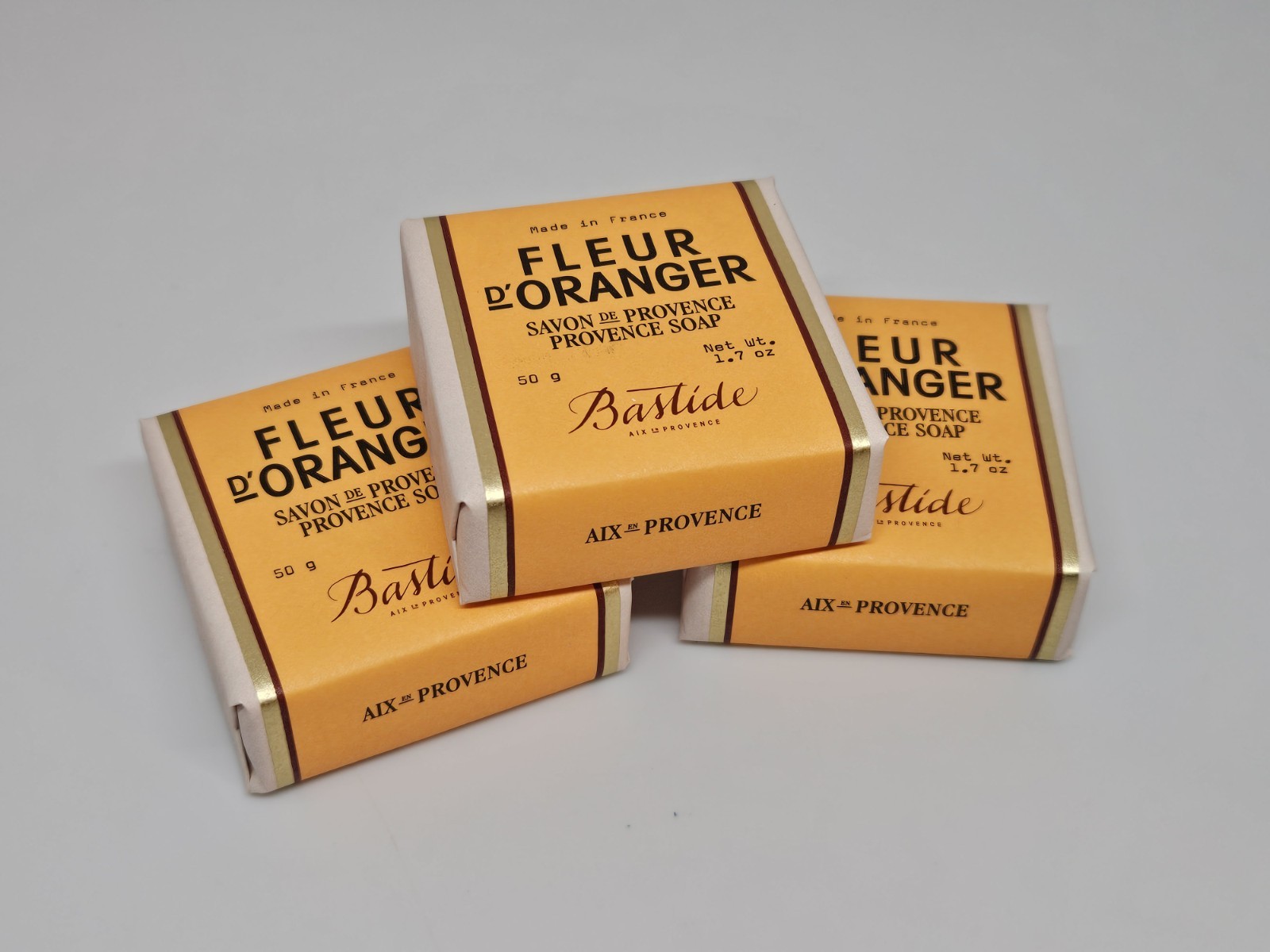 Bastide FLEUR D’ ORANGER Savon De Provence Soap 1.7oz Travel Size (3 Pack)