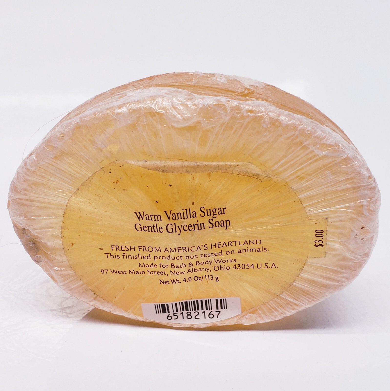 Bath & Body Works WARM VANILLA SUGAR Gentle Glycerin Bar Soap 4 oz/113g New RARE