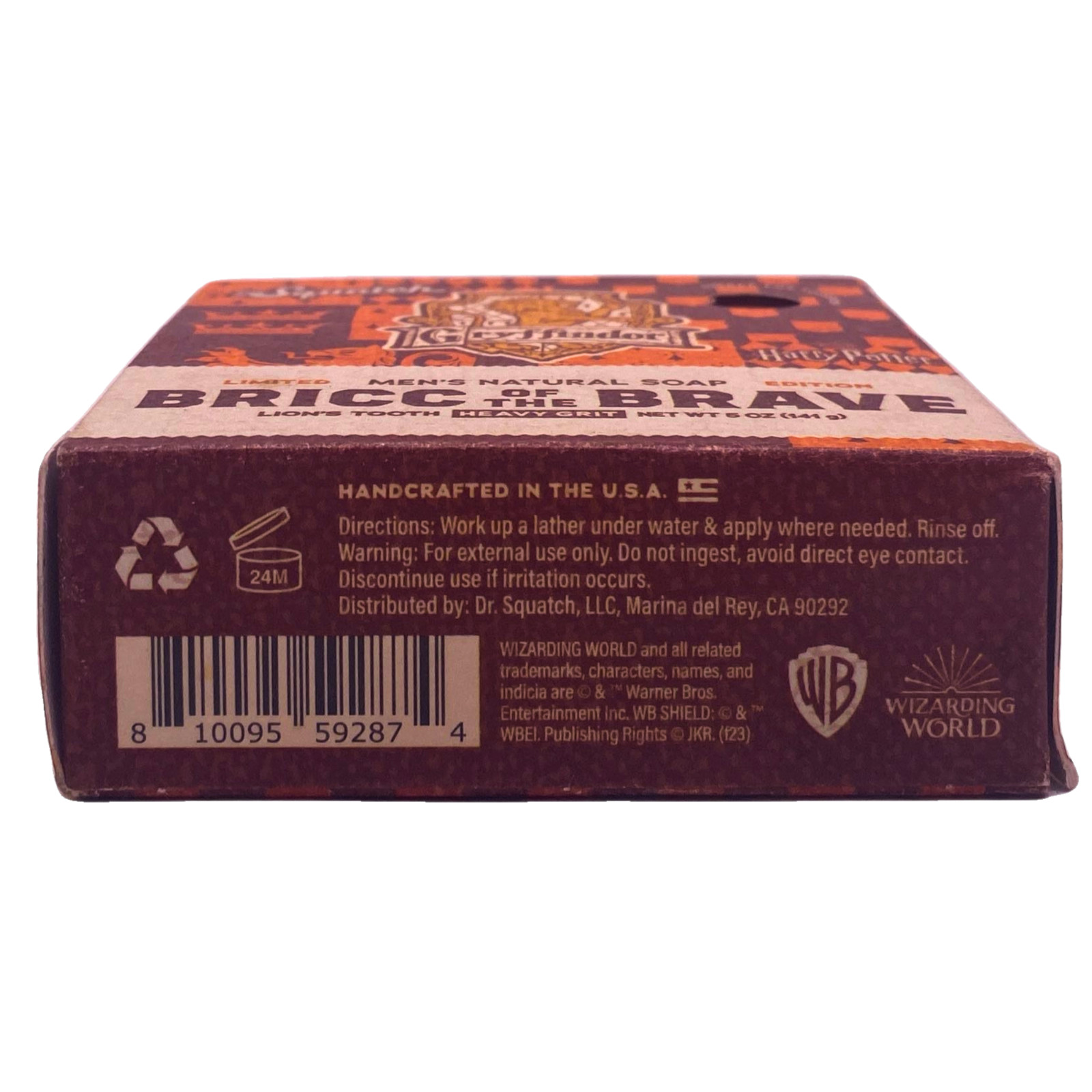 Dr. Squatch Harry Potter Gryffindor Bricc of the Brave Men’s Natural Soap 5 oz