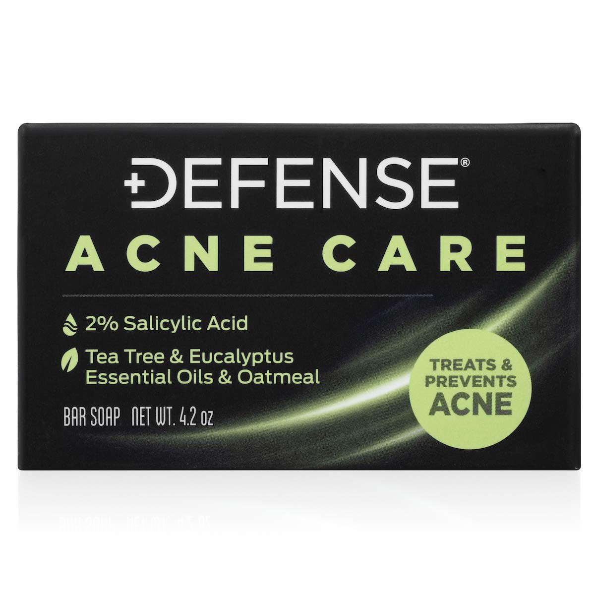 Defense Acne Care Bar Soap 4.2oz | contains 2% Salicylic Acid, Tea Tree & Euc…