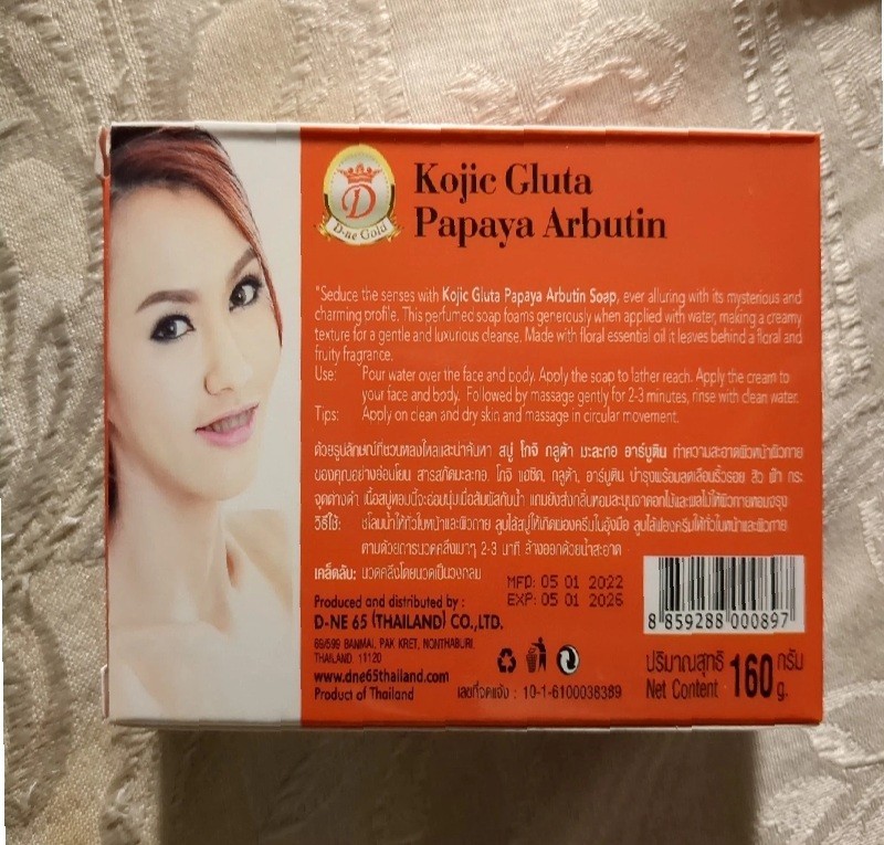 X6 Kojic White Gluta PAPAYA Arbutin 7 Days Whitening Soap Clear spot 160g