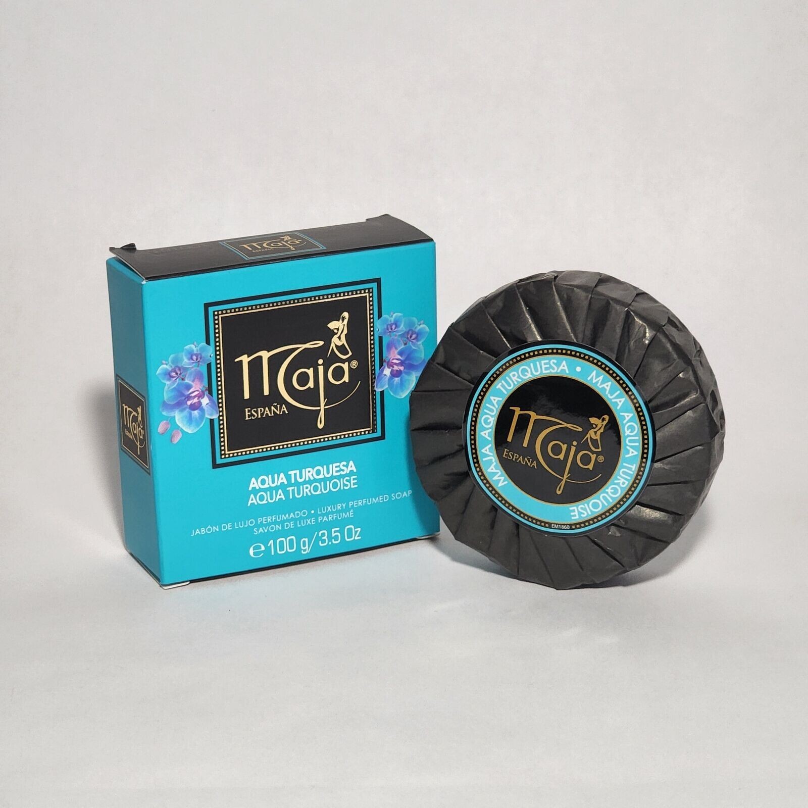 Maja Aqua Turquesa Perfumed Soap Bar Aqua Jabon Perfumado 3.5 oz
