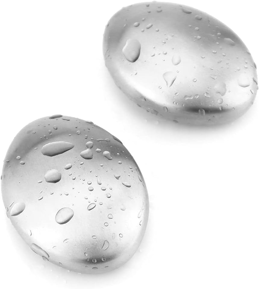2 PCS Stainless Steel Soap Magic Metal Odor Remover Bar Eliminating Smells…