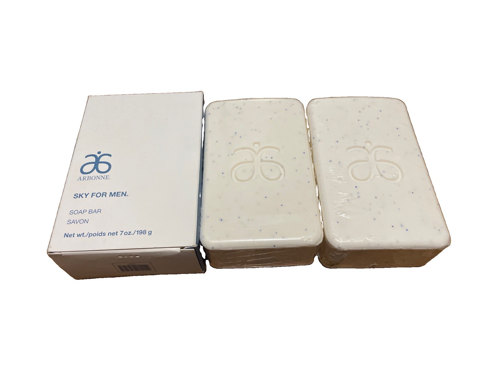 ARBONNE Sky for Men Soap Bar 7 oz. / 198 g NEW in Box Rare Discontinued Lot Of 2