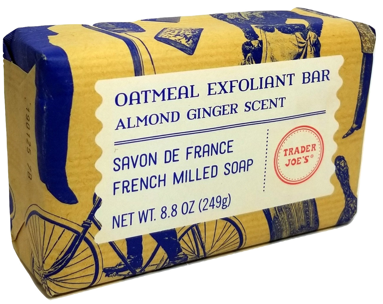 Trader Joe’s Oatmeal Exfoliant Bar W/ Almond Ginger Scent Savon De France 8.8 OZ