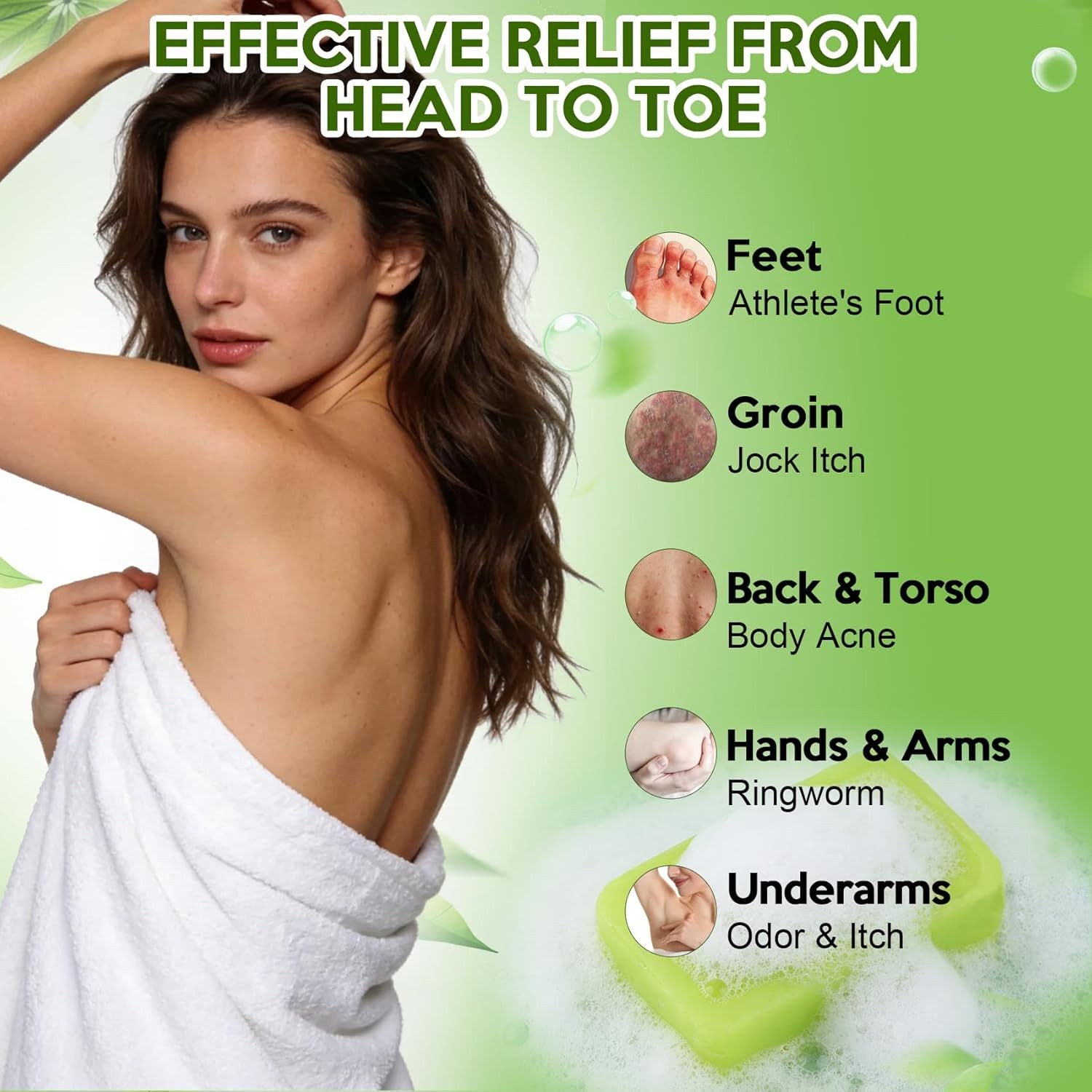 Antifungal Bar Soap – Tea Tree Oil Soap – Athlete’S Foot Treatment for Jock Itch