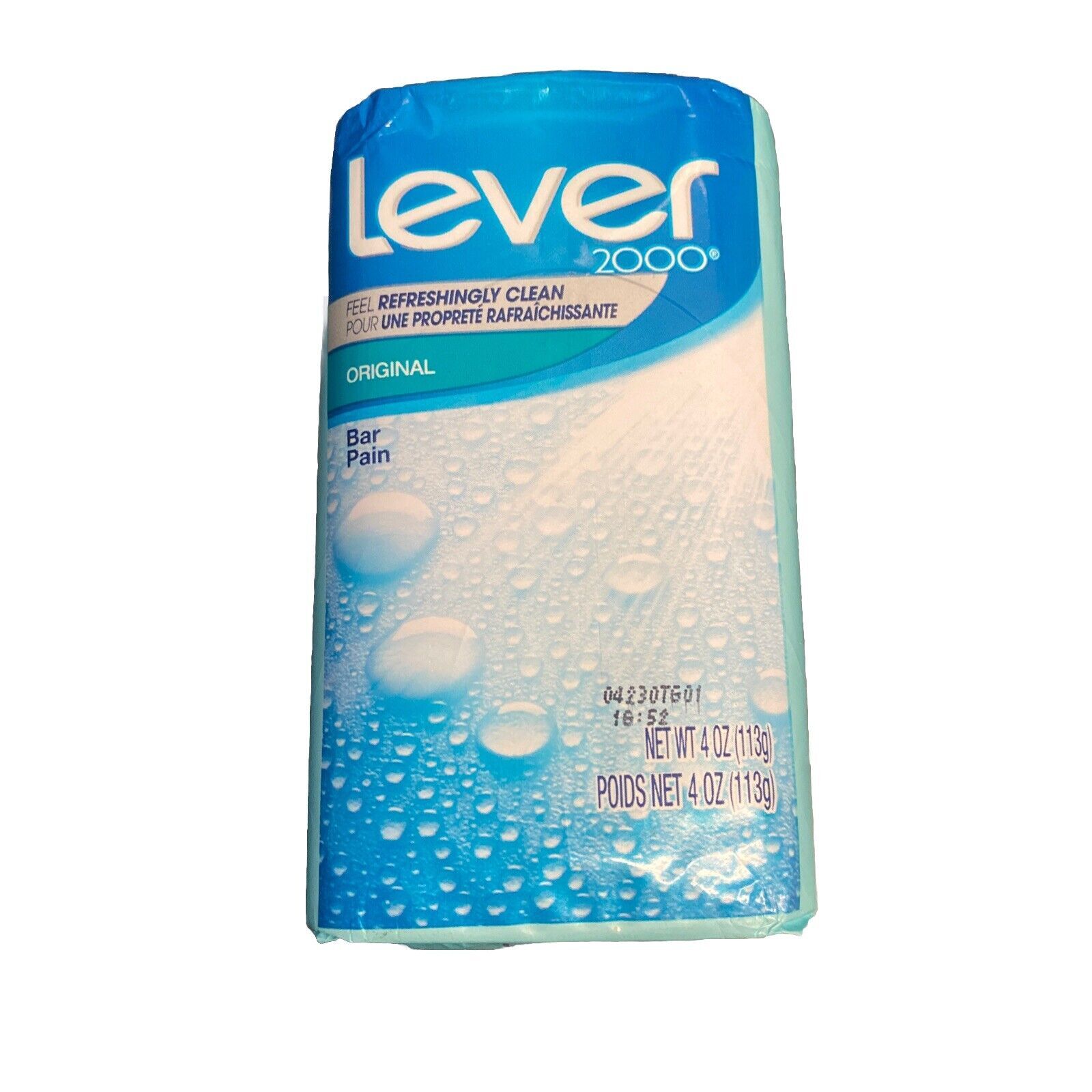 LEVER 2000 ORIGINAL BAR SOAP FULL SIZE 4 oz./ 113G – NEW SEALED AS PICTURED