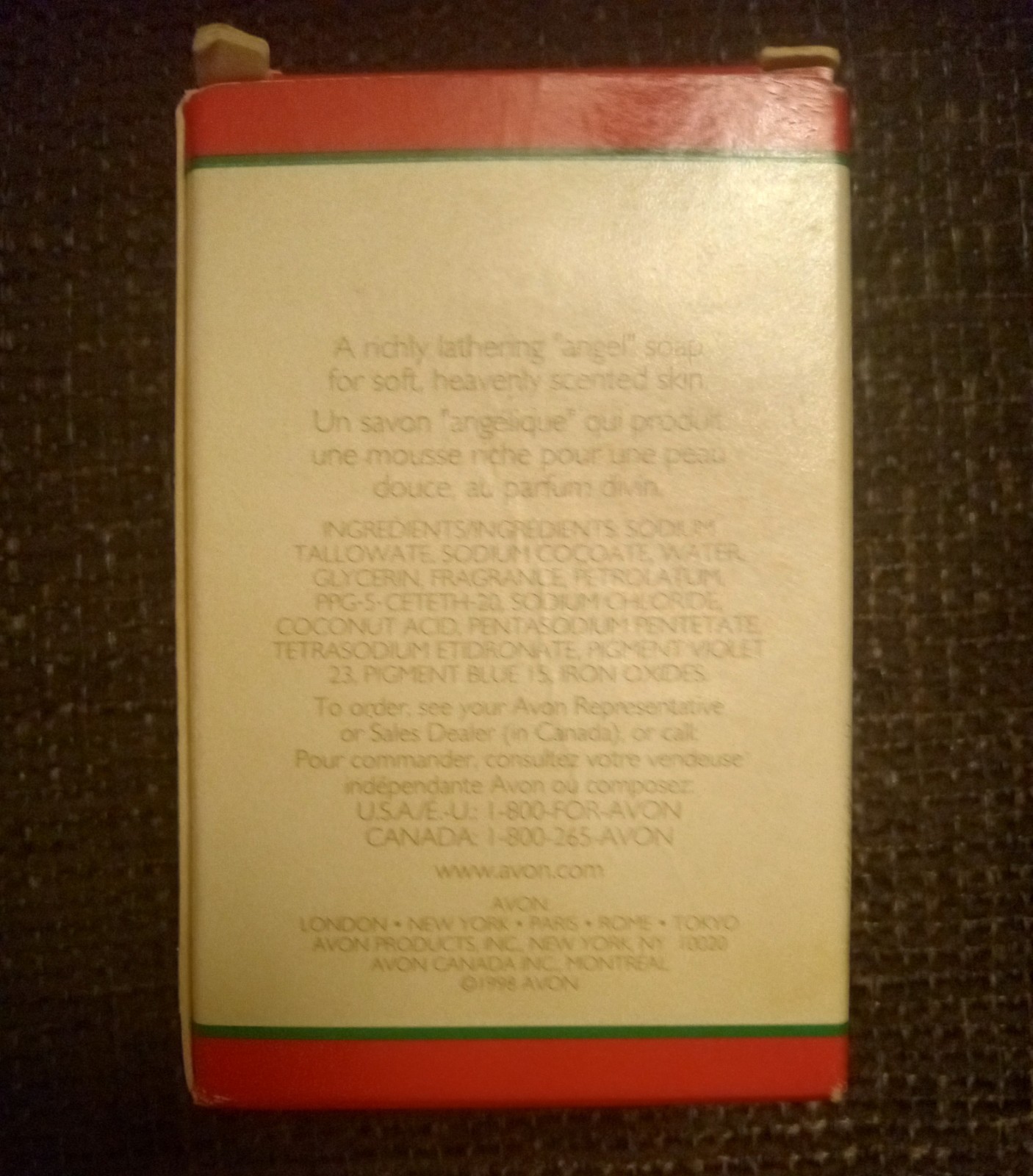 VINTAGE AVON NIGHT MAGIC ANGEL CHERUB SOAP 2 OZ