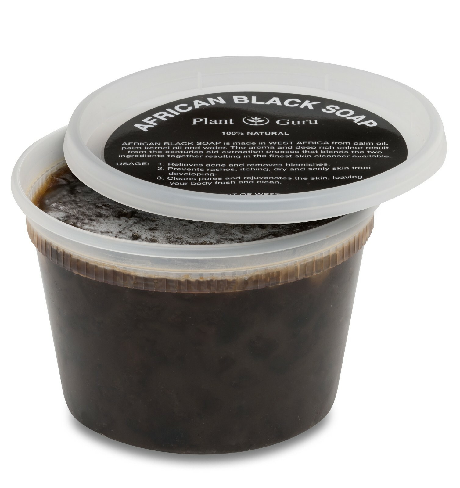 Aromatherapy African Black Soap Paste Raw Organic 100% Pure With Essential Oils