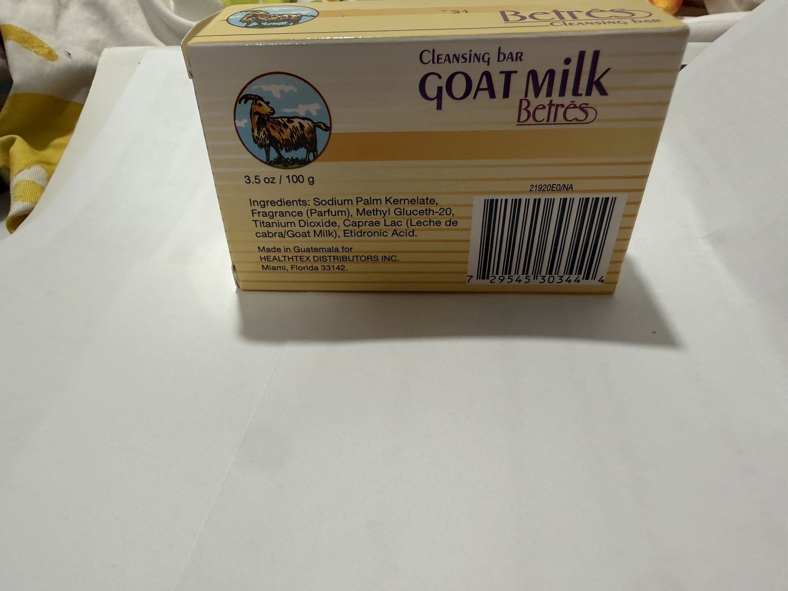 2 Pack Betres Goat Milk Cleansing Bar Soap 3.5 oz New Sealed