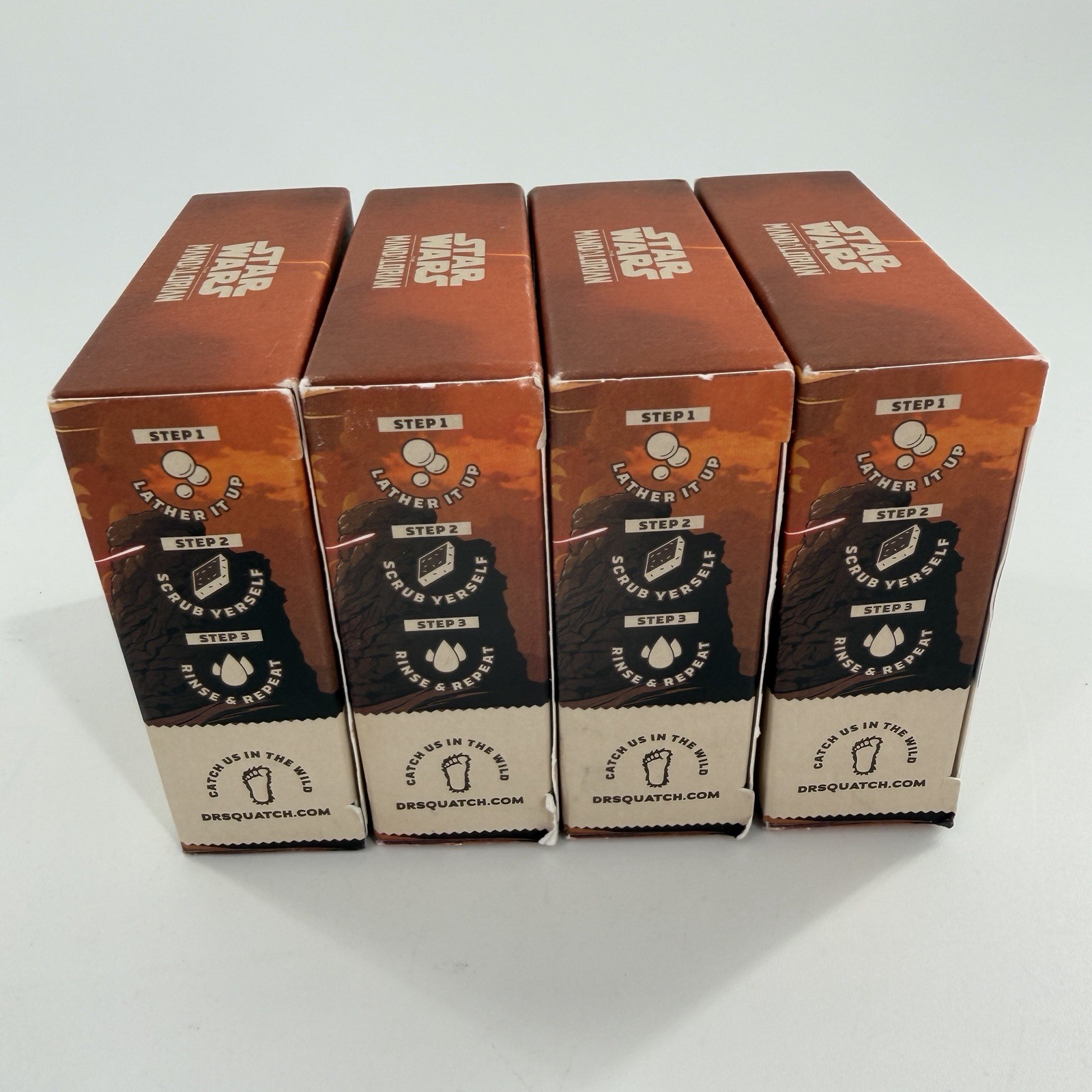 This is the Wash Dr Squatch Soap 4 Pack Star Wars Medium Grit Limited Edition