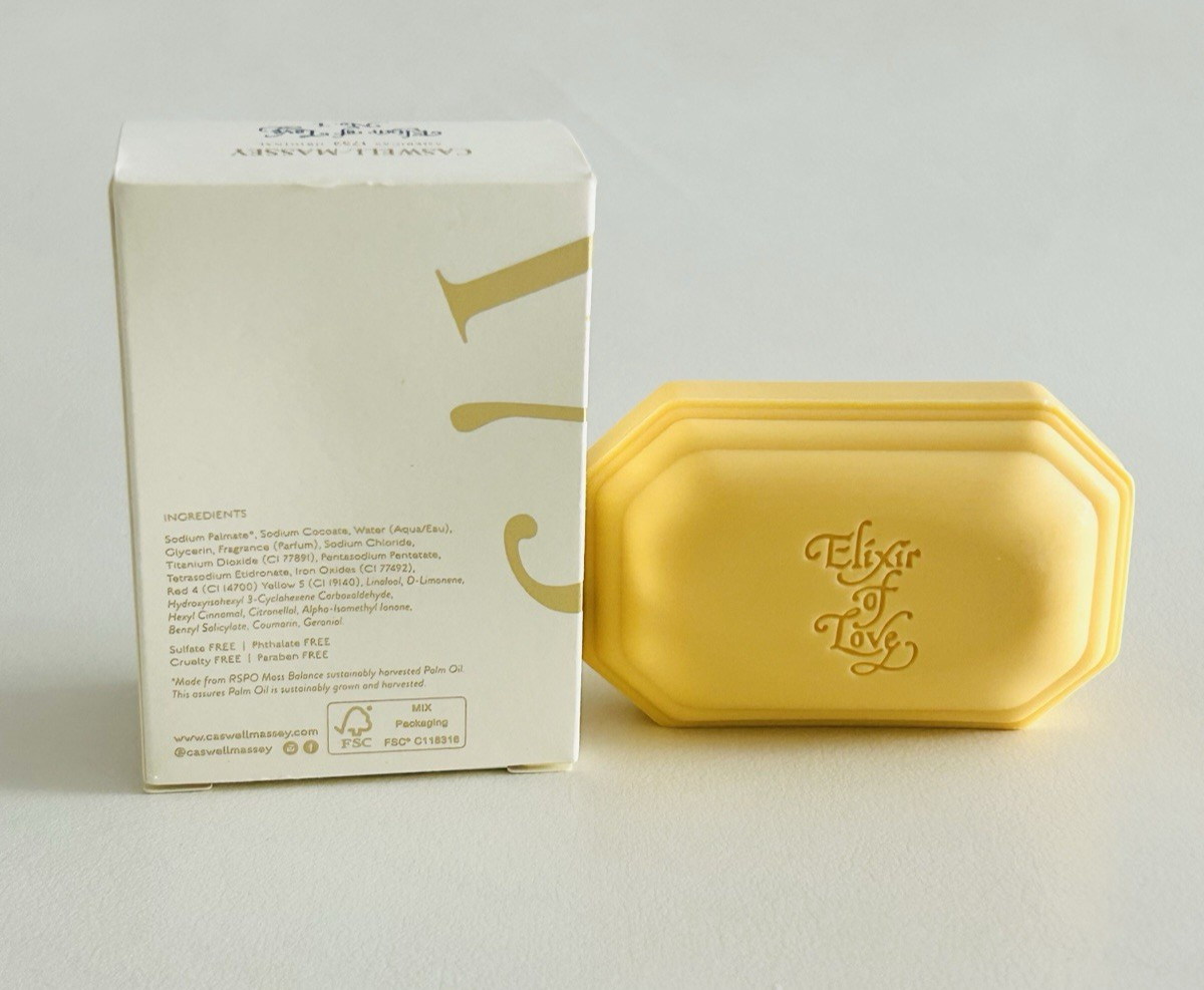 Caswell Massey Elixir Of Love No 1 Triple Milled Bar Soap 3.5 oz