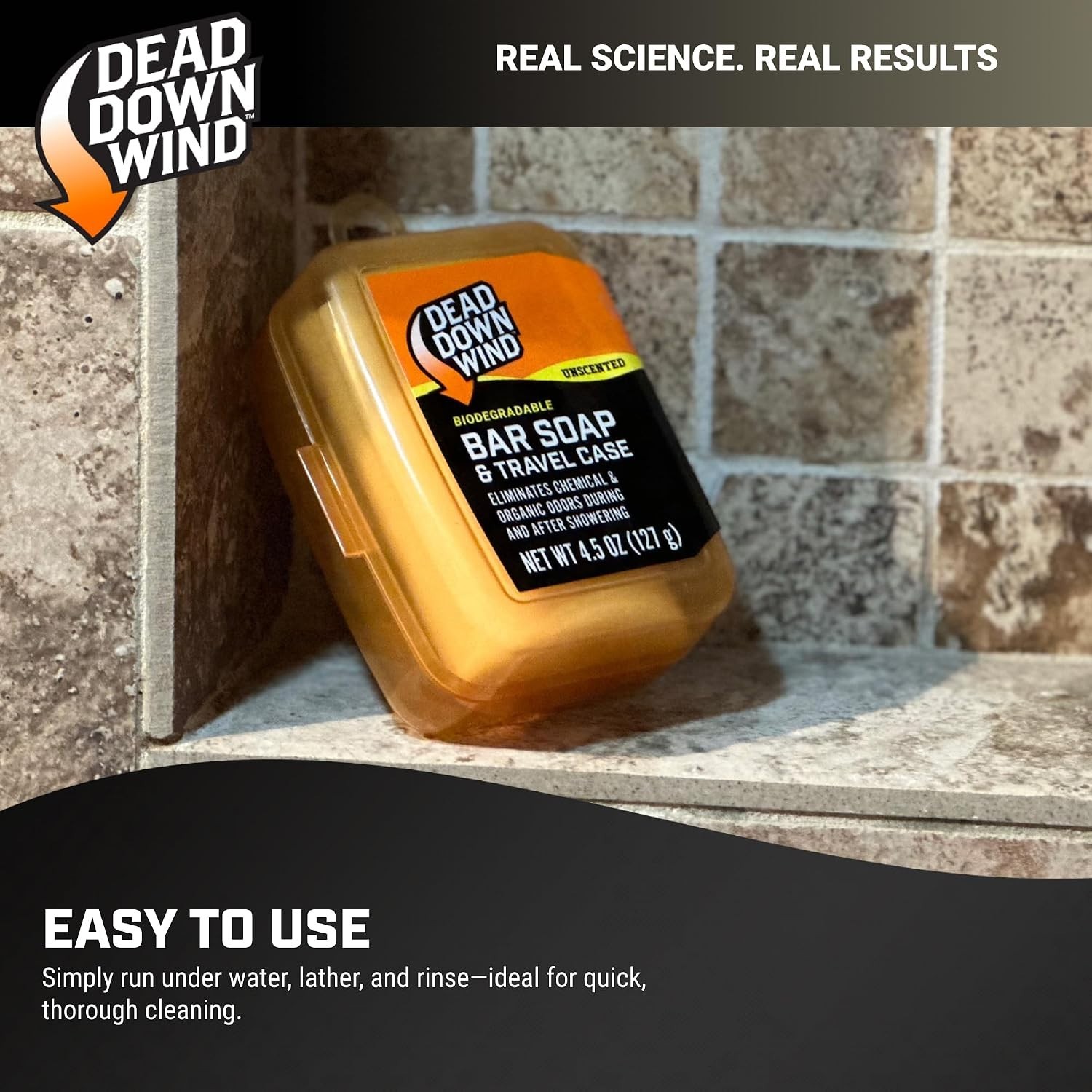 Unscented Biodegradable Bar Soap with Travel Case – Ideal for Outdoor Adventures