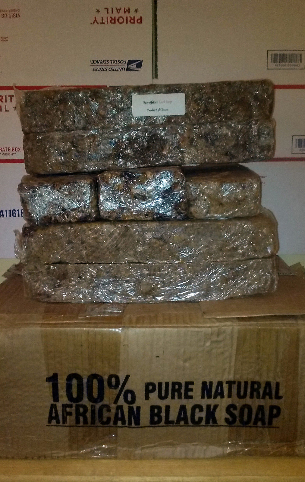 10 Lbs Raw African BLACK SOAP Pure Organic GHANA Premium Quality 10 Pounds