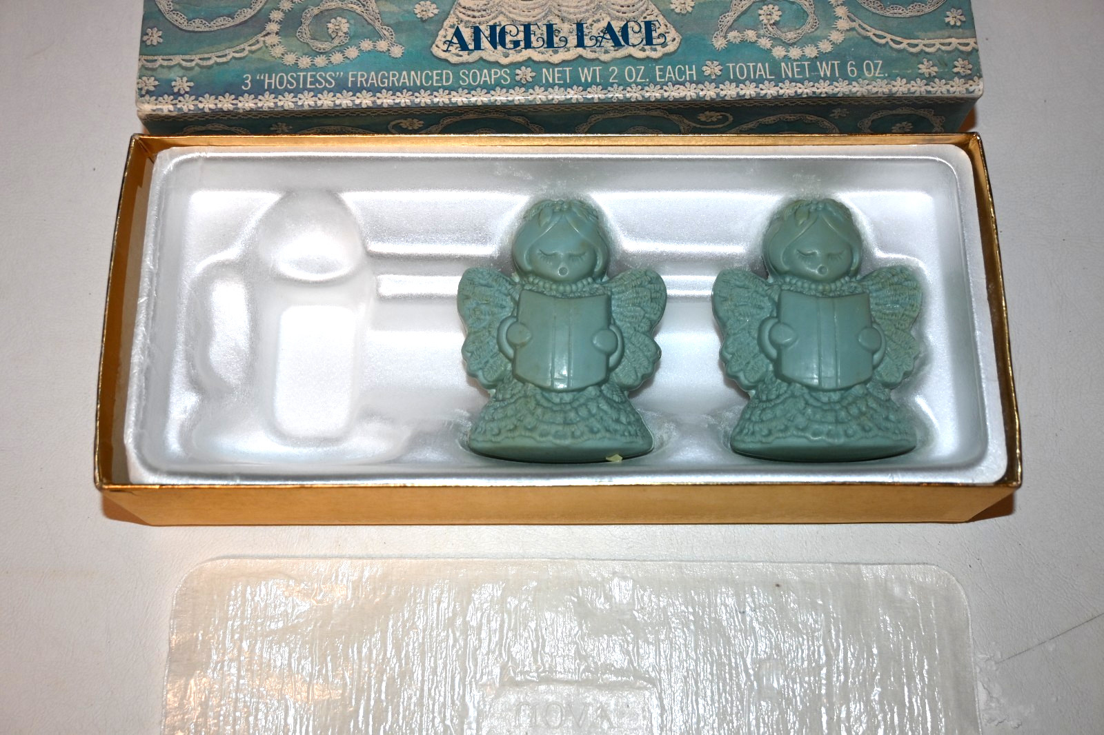 Vintage Avon Angel Lace Hostess Fragranced Soaps in Box Unused