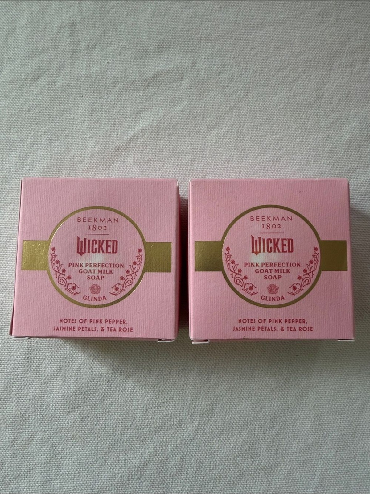 Beekman 1802 Wicked Pink Perfection Goat Milk Soap Bundle (2) Glinda