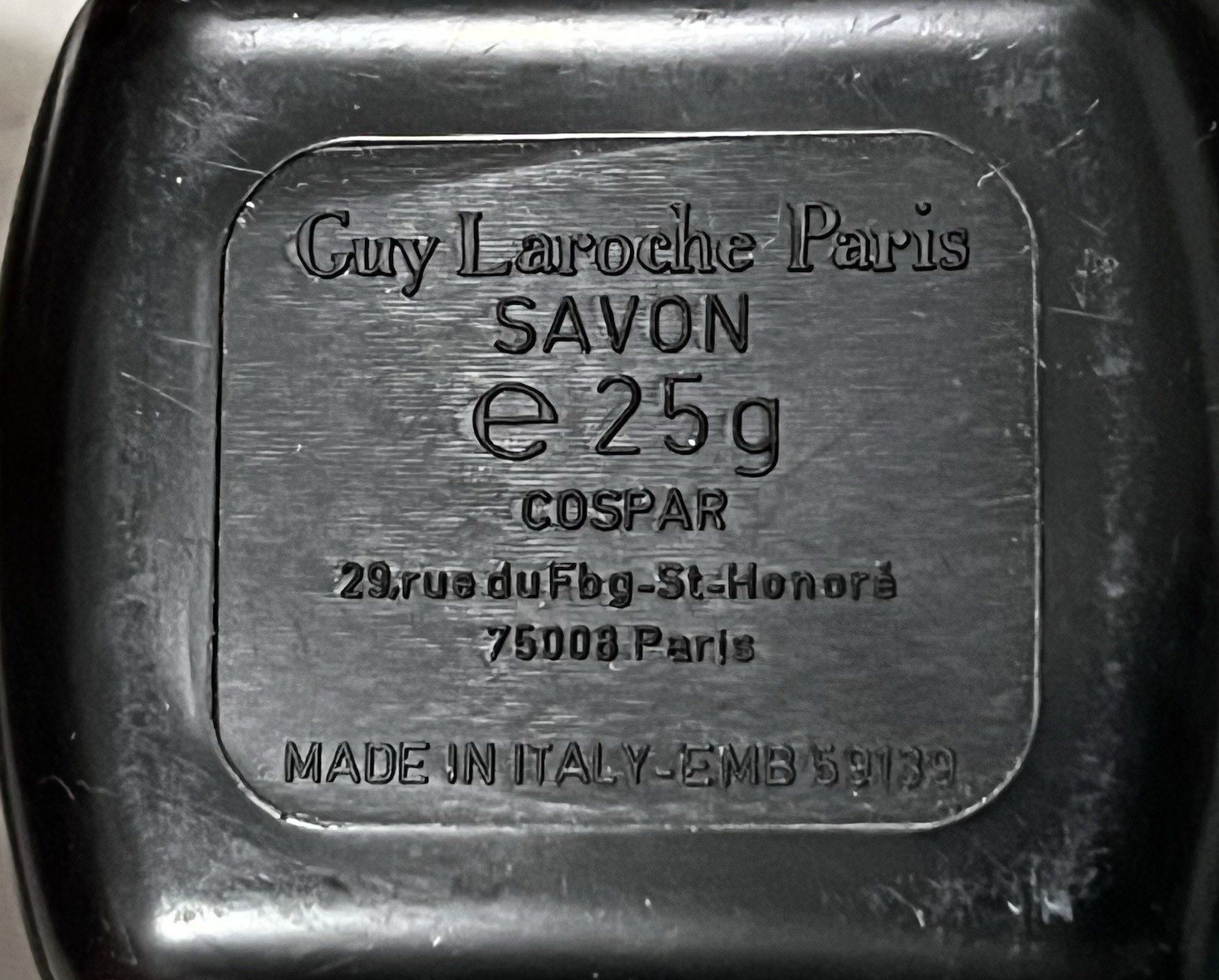 2X Guy Laroche Drakkar Noir – 0.88 oz mini soap bar with tray, 25g VINTAGE (#XE4