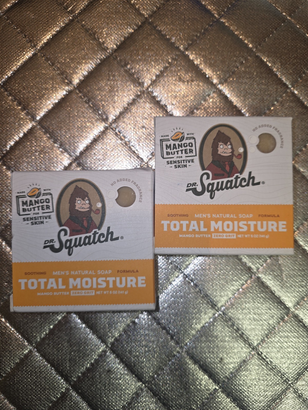 Dr.Squatch Men’s Natural Soap – Total Moisture Mango Butter, 5 oz Lot Of 2