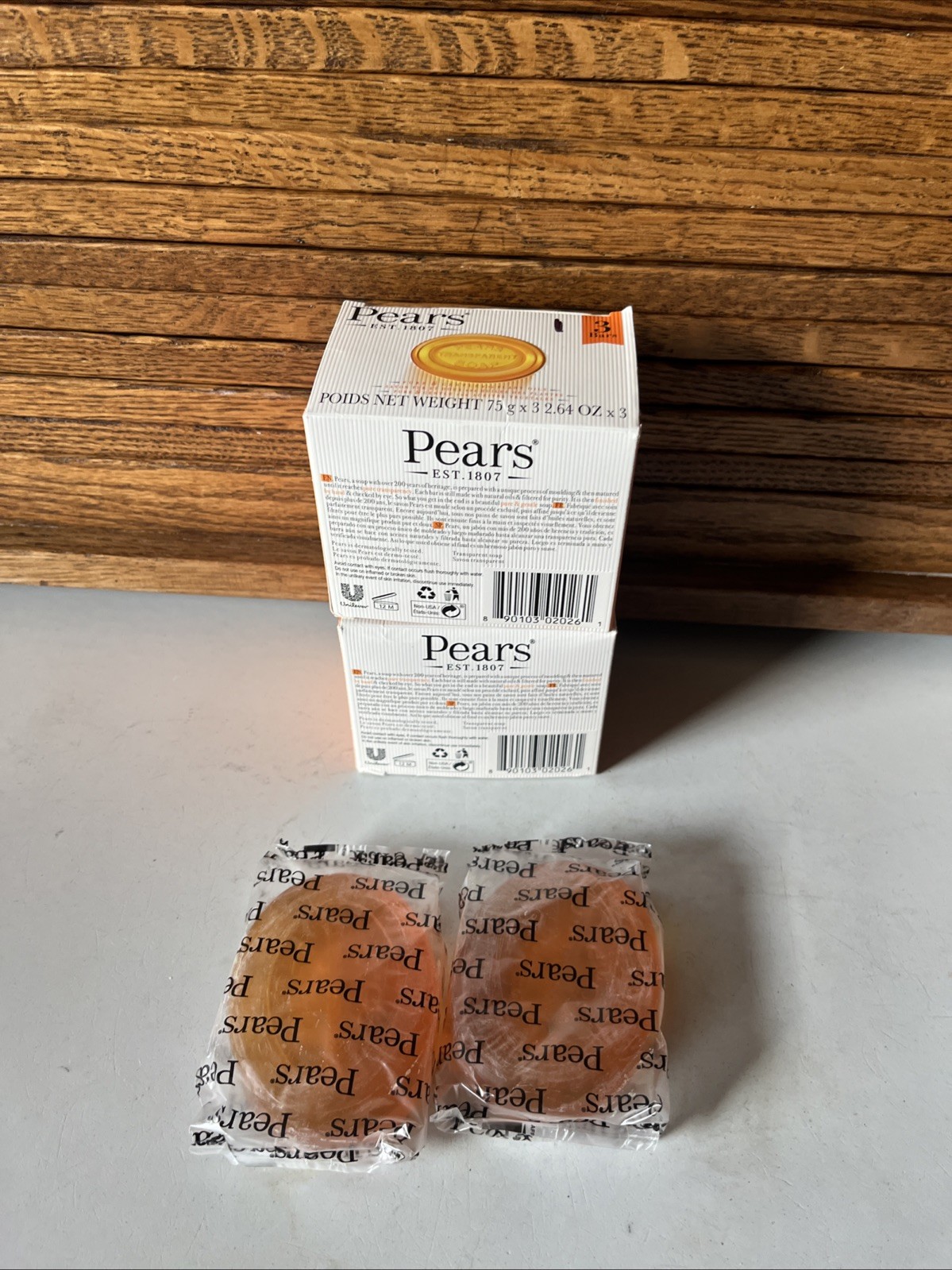 Pears Transparent Glycerin Bar Soap 2.64 Oz – (8) Bars in total Pure W/Plant Oil