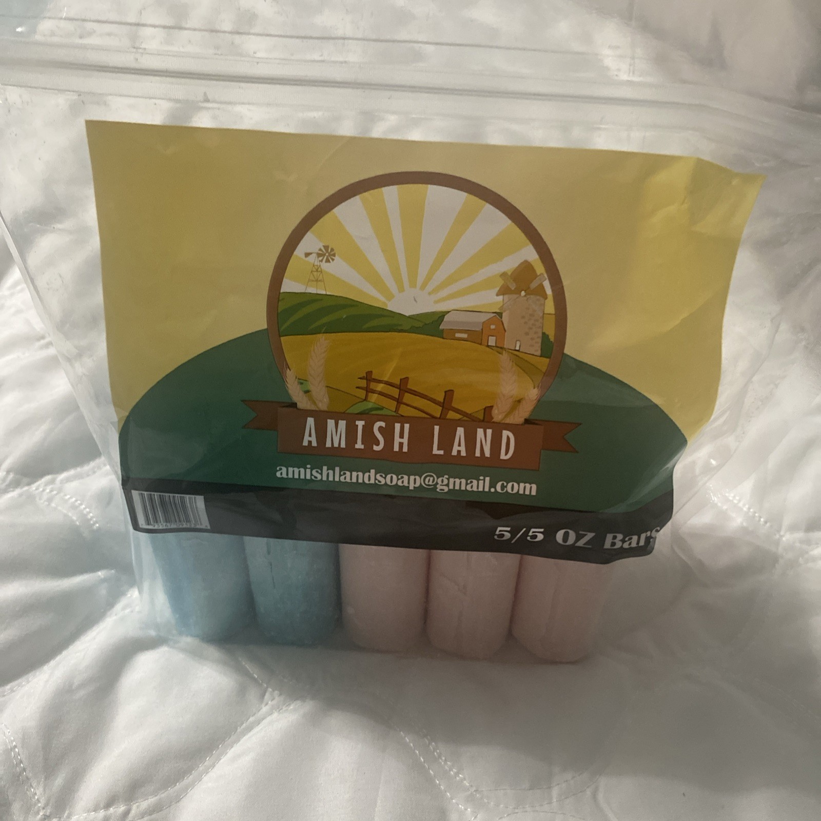 Bars Amish Farm Land Bar Soap 5oz Large – Organic Natural Skin Care – 5 Bars