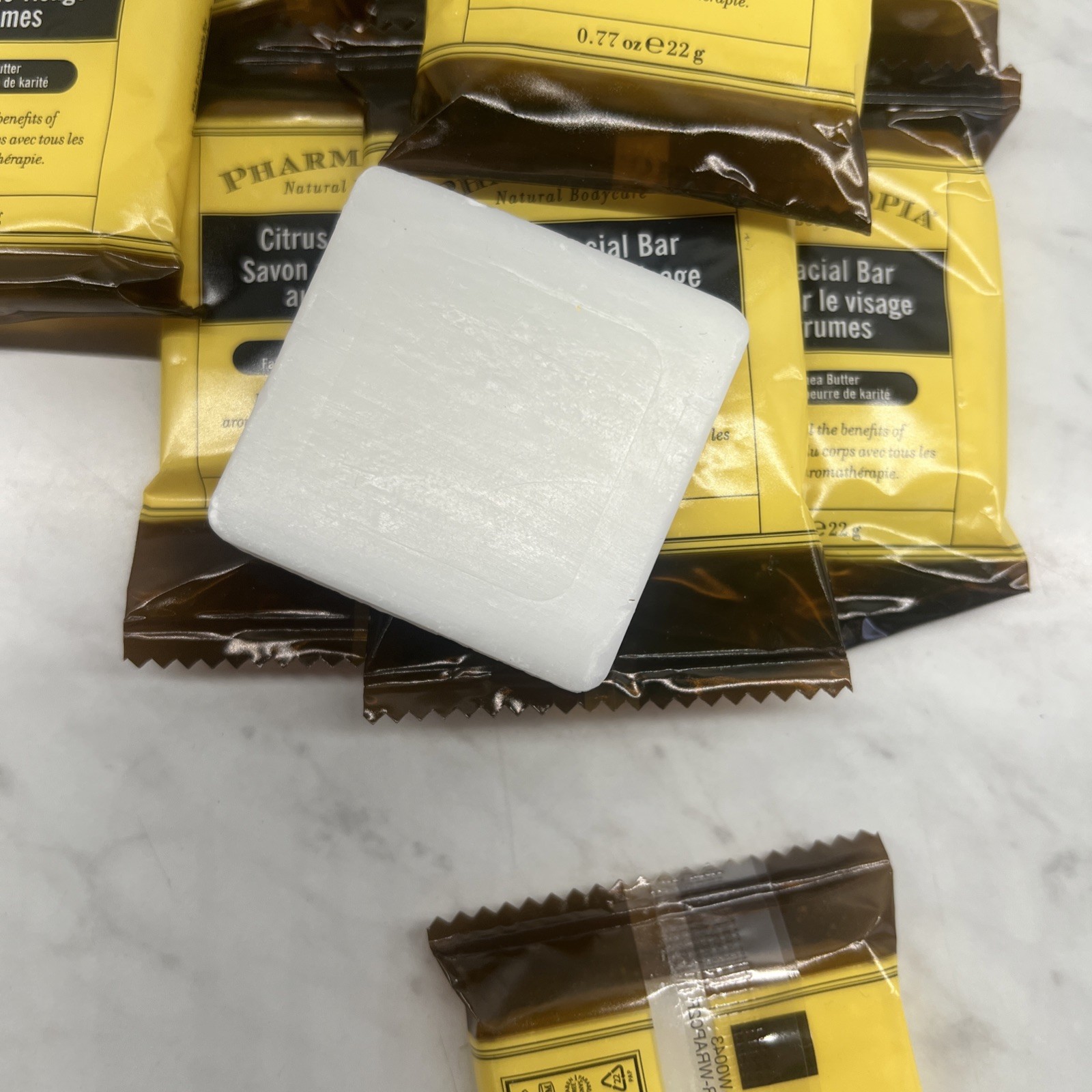 Pharmacopia Citrus Facial Bar Aromatic Soap, 1.5 oz Travel Size, Lot of 10 Bars