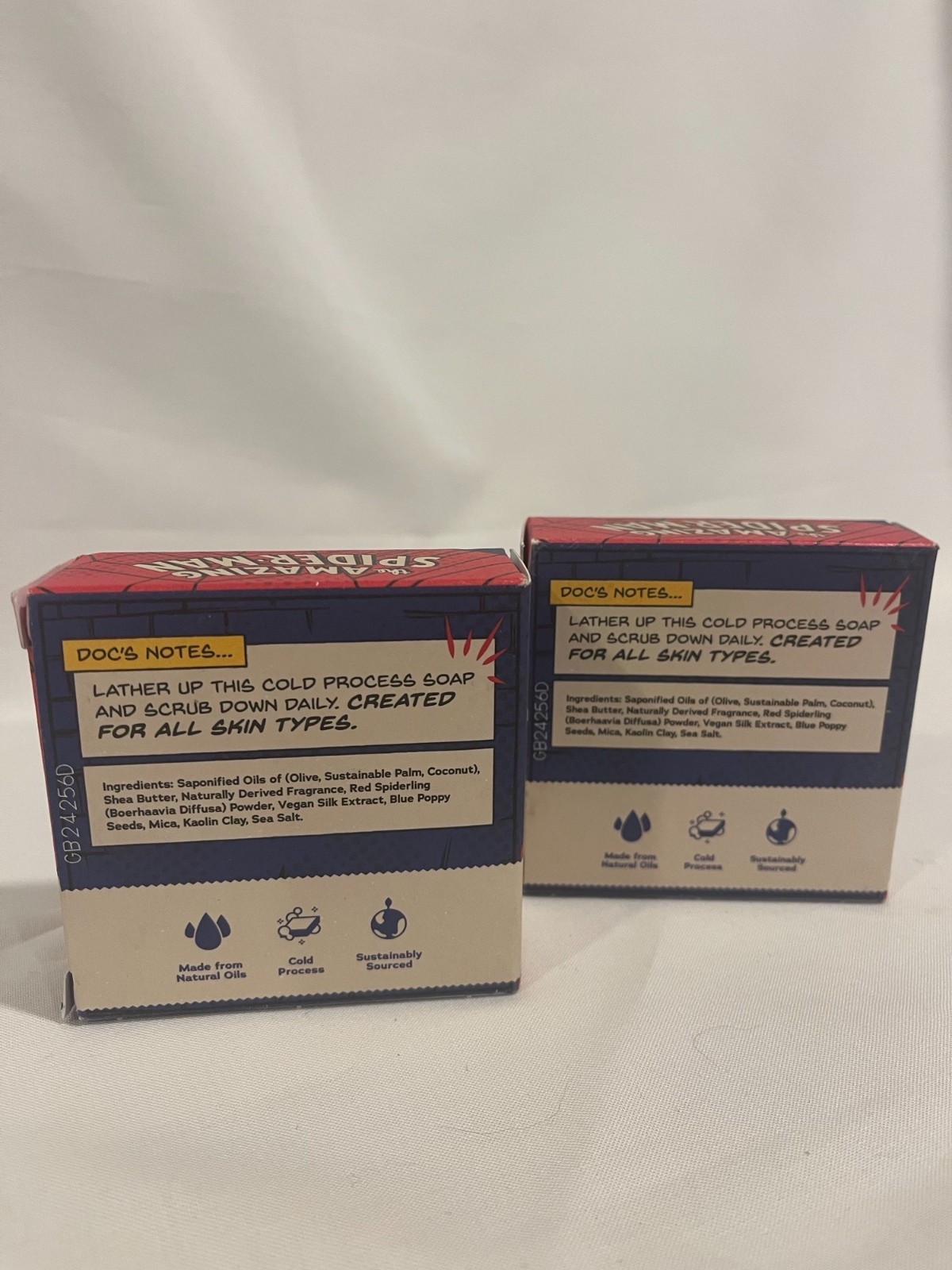Dr Squatch 2 pack Limited Edition Marvel Spidey Suds Bar Soap