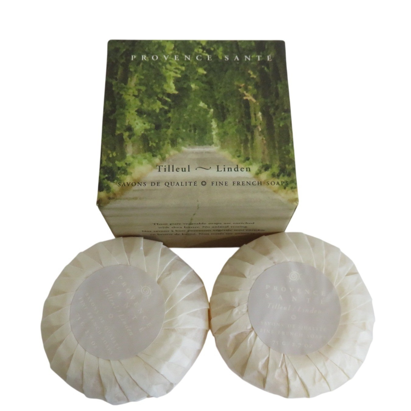 Provence Santé Tilleul Linden Fine French Soaps Duo Enriched Shea Butter