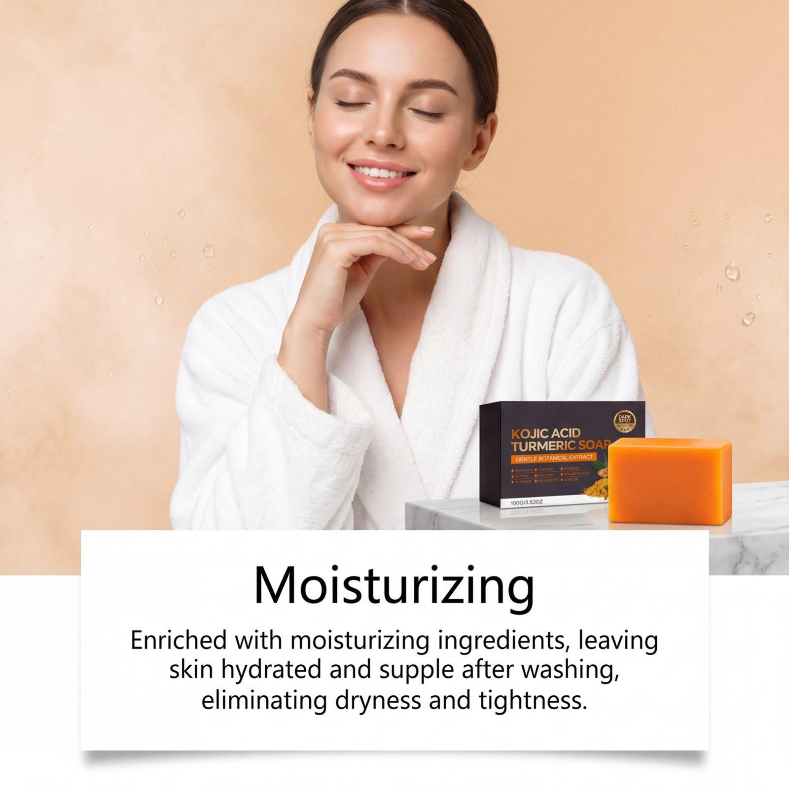 Kojic Acid Turmeric Soap Face And Body Cleanser Soap Gentle Cleansing Refreshing