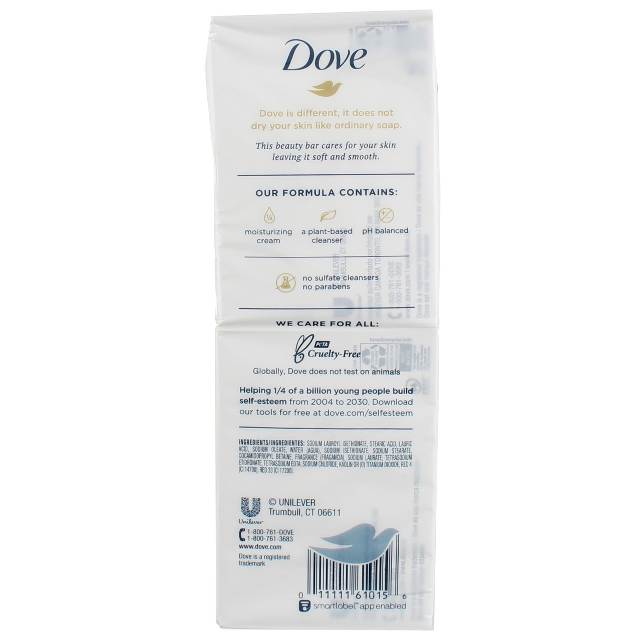 4 Pack Dove Pink Moisturizer Cream Bars, Pink Rosa, 3.75 oz, 6 Ct