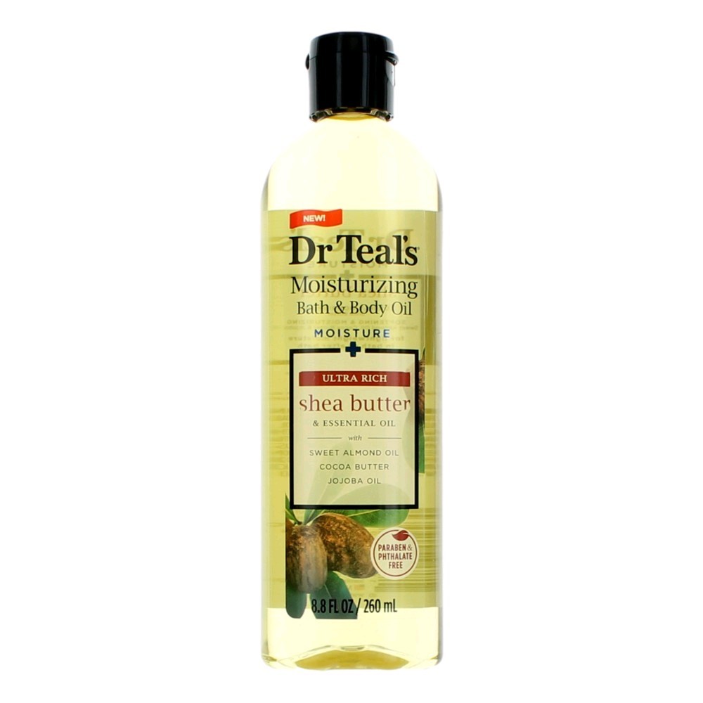 Shea Butter & Essential Oil by Dr. Teal’s, 8.8oz Moisturizing Bath & Body Oil