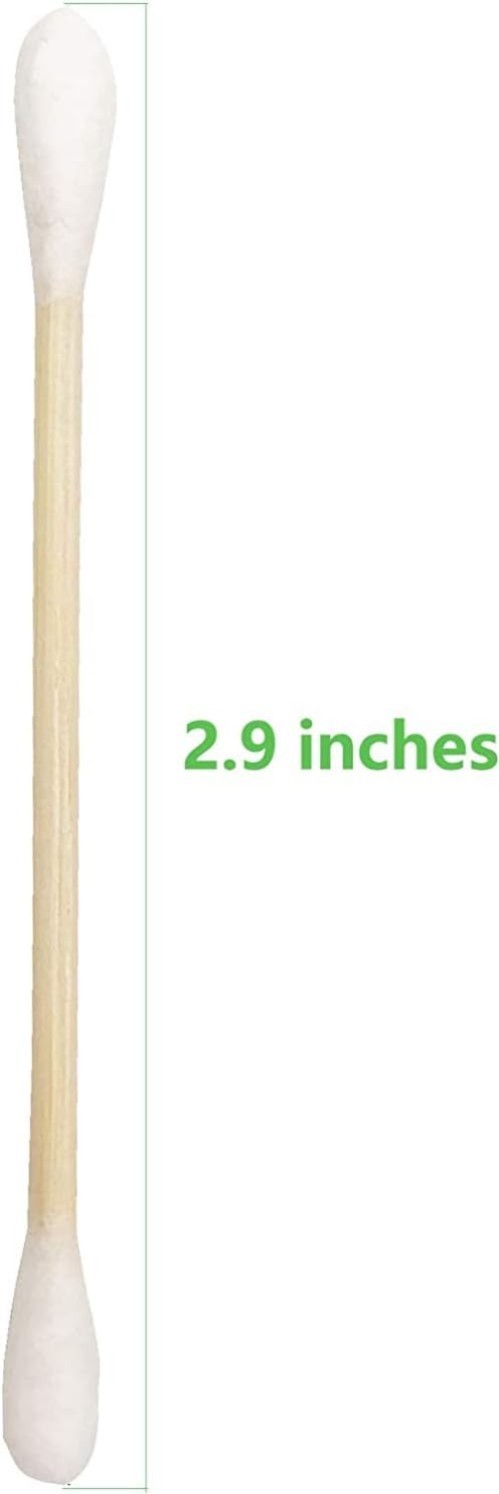 1200 Biodegradable Cotton Swabs with Durable Wooden Sticks – Eco-Friendly Choice
