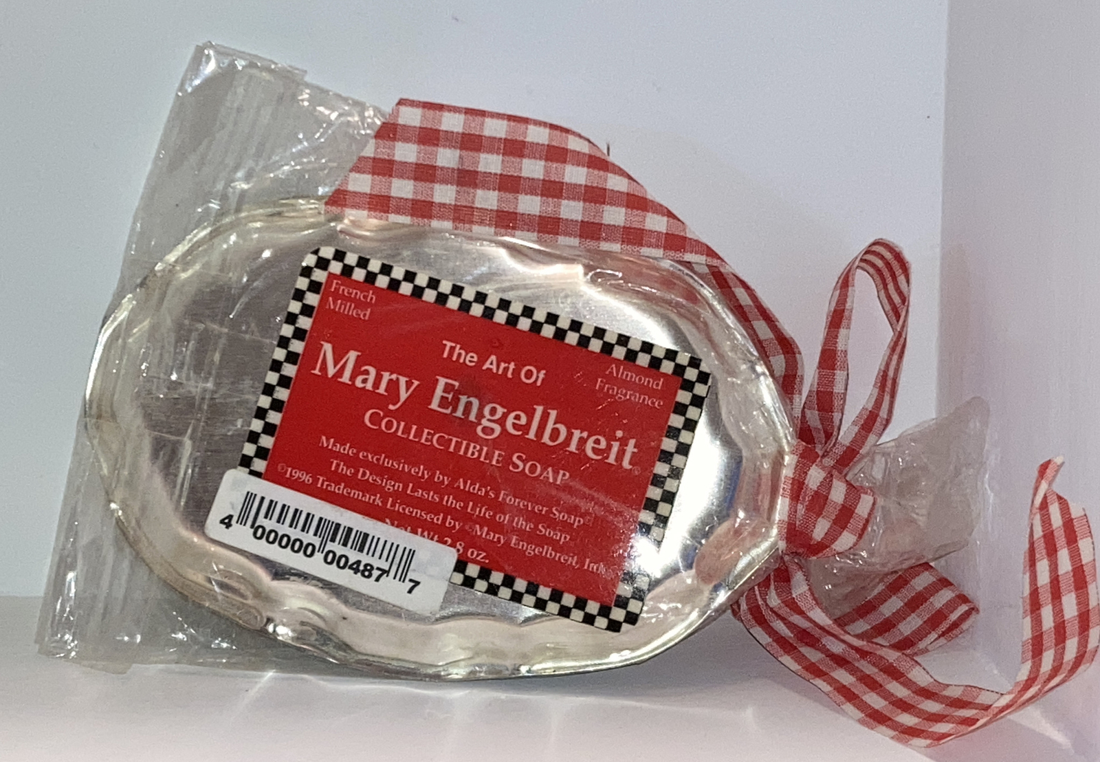 Vintage Mary Engelbreit Cherries Teapot & Tray Alda’s Forever Almond Soap NEW