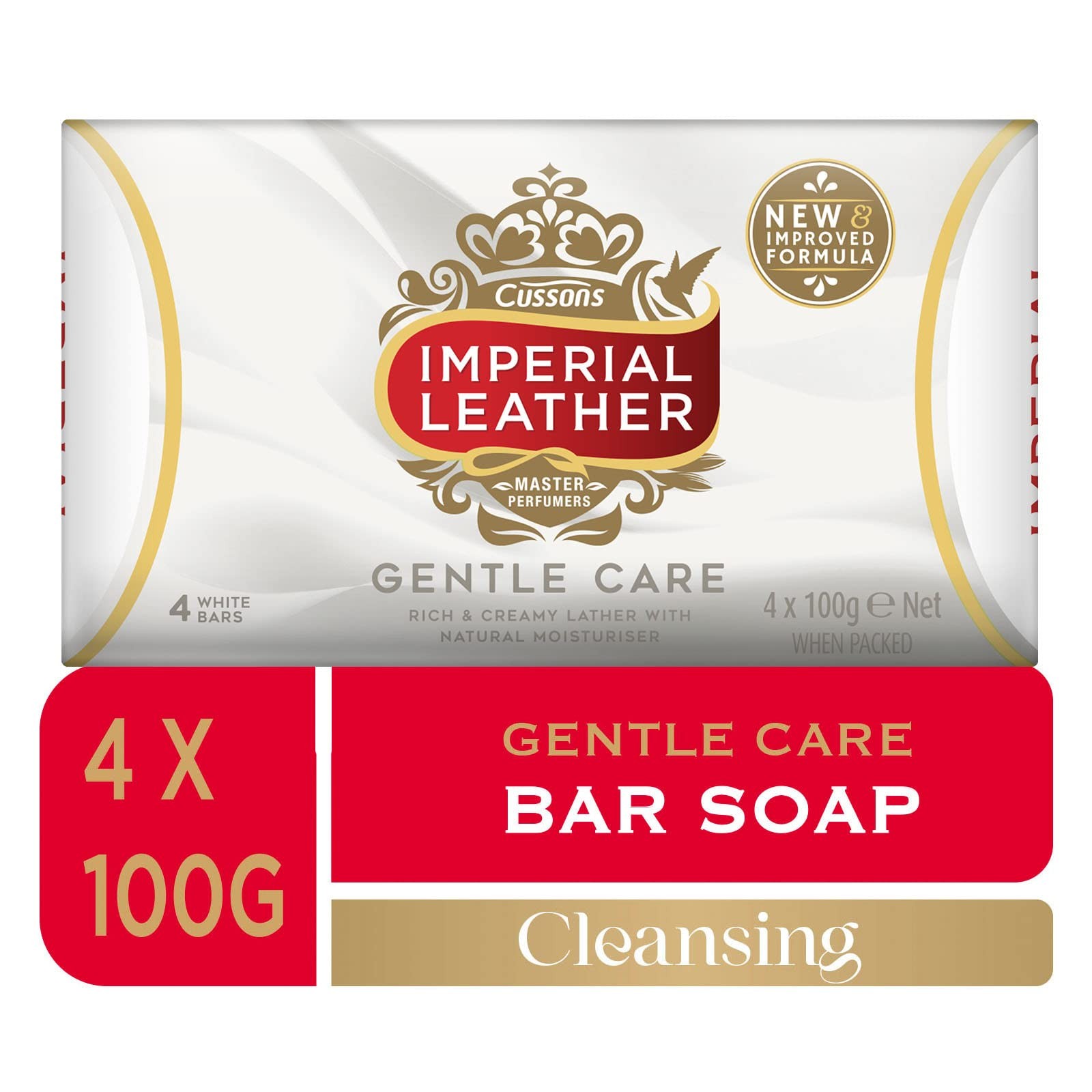 Imperial Leather Gentle Bar Soap 100 g (Pack of 8, Total 32)