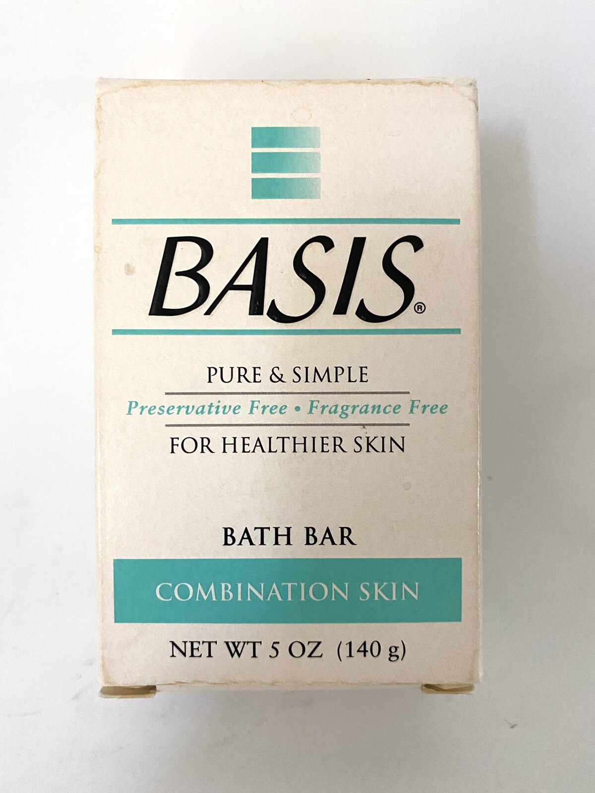 Basis Bath Bar 5 oz. Combination Skin Fragrance & Preservative Free (1 BAR) New
