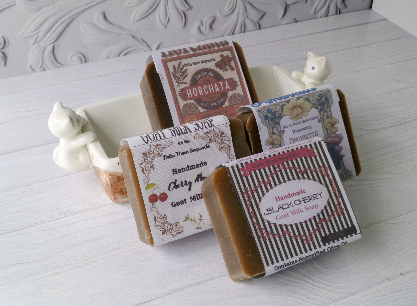 Lot Of 4 Sweet Goat Milk Soaps, + samples, ships fast