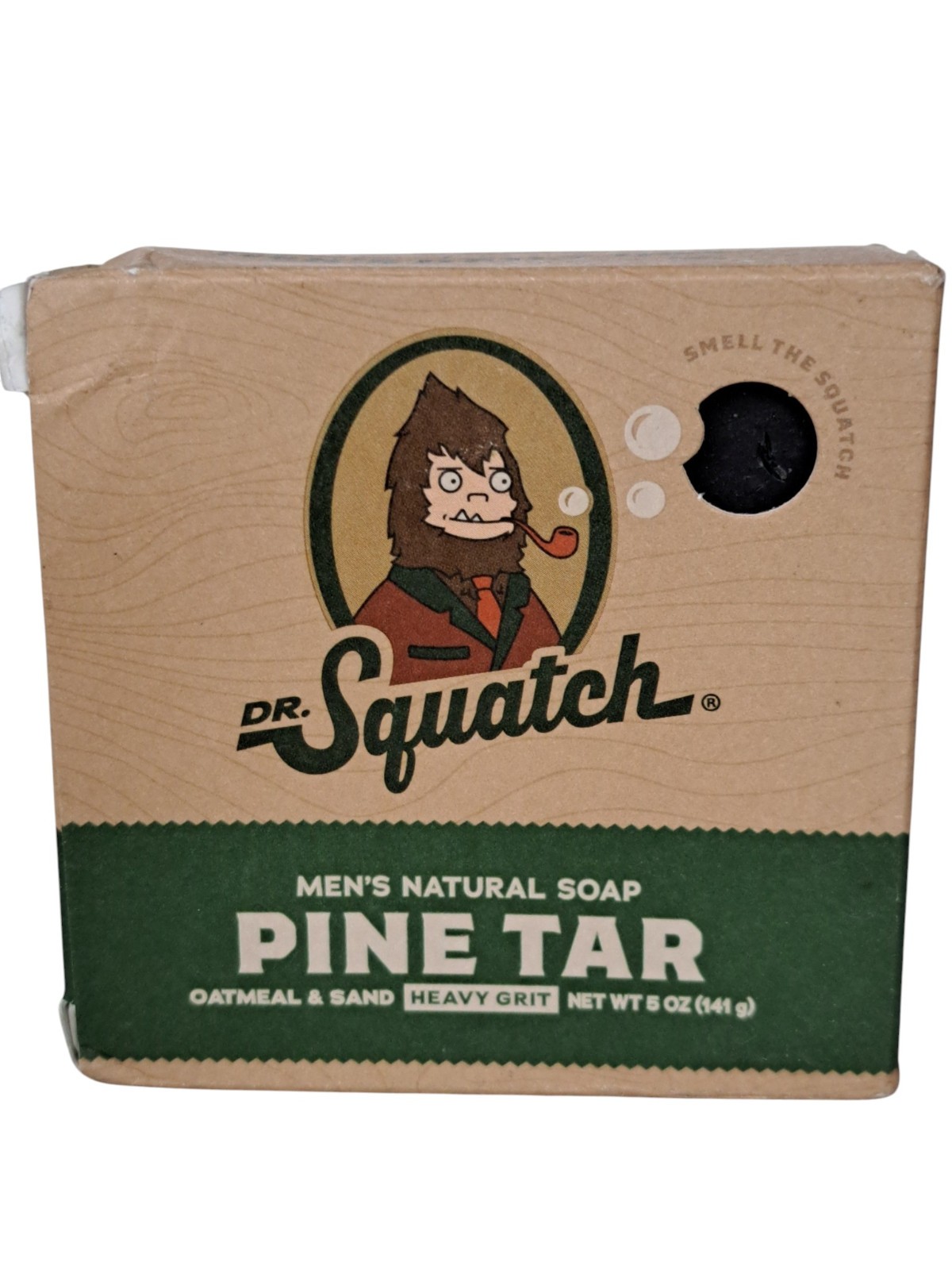 Dr Squatch Men’s Natural Soap Pine Tar 5 oz bar Heavy Grit