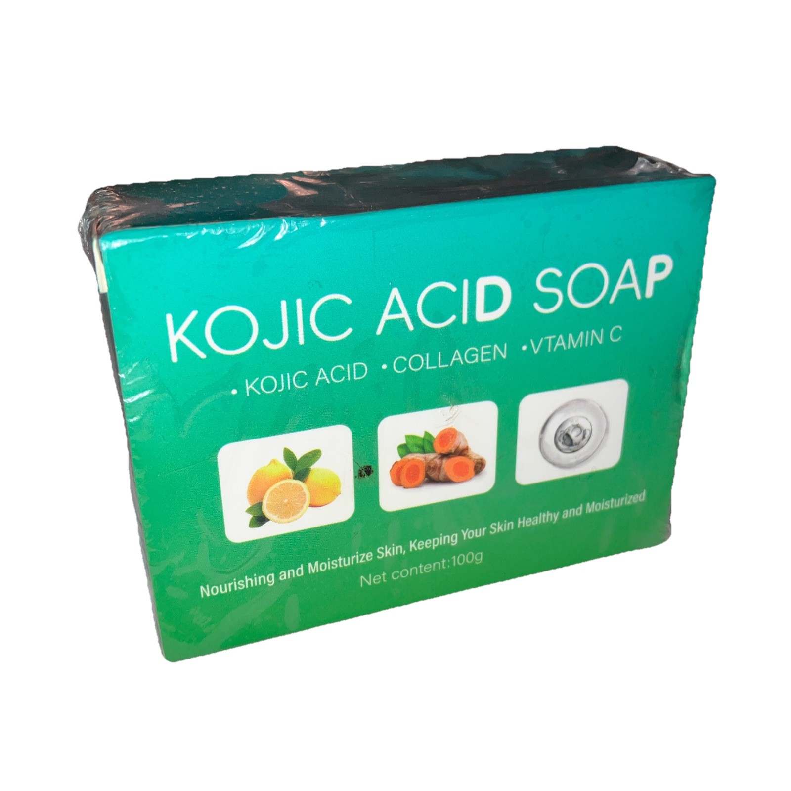 Kojic Acid BRIGHTENING Soap Bars Turmeric Vitamin C & Collagen 100g EXP. 10/2027