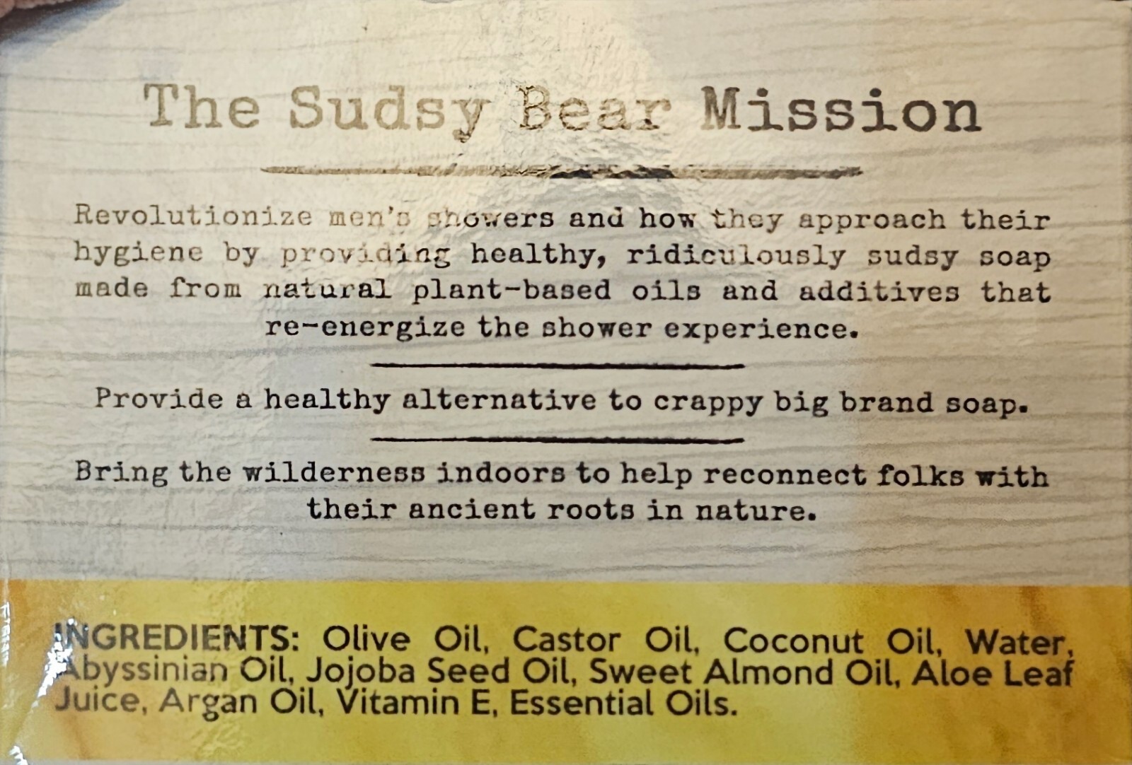 Sudsy Bear Twisted Grapefruit 7.5 Oz Shampoo Bar New
