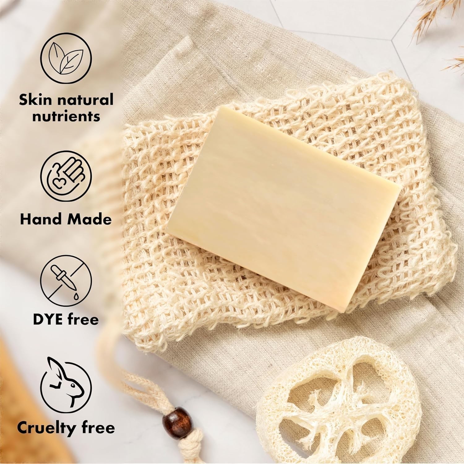 Papoutsanis Pure Greek Olive Oil Soap Of Bars, 8.8 oz, Pack Of 4 (250g)